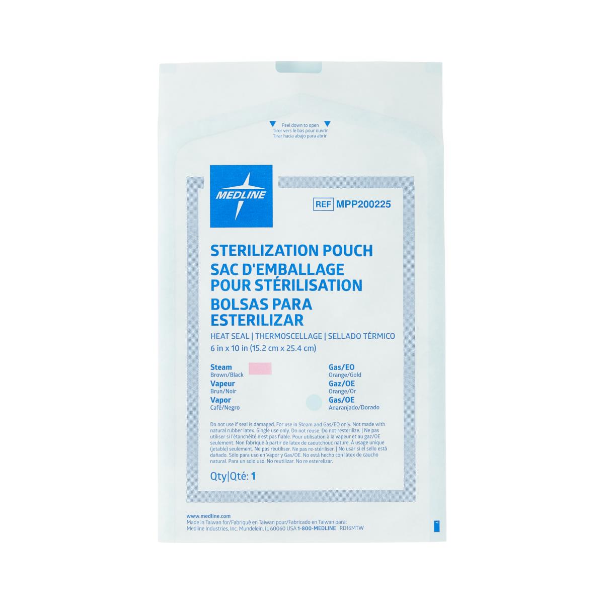 Medline Steam and Gas Instrument Sterilization Pouches