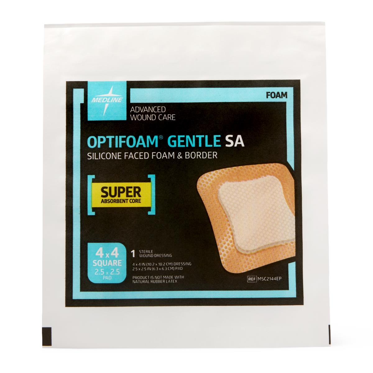 Medline Optifoam Gentle SA Silicone-Faced Foam Wound Dressings
