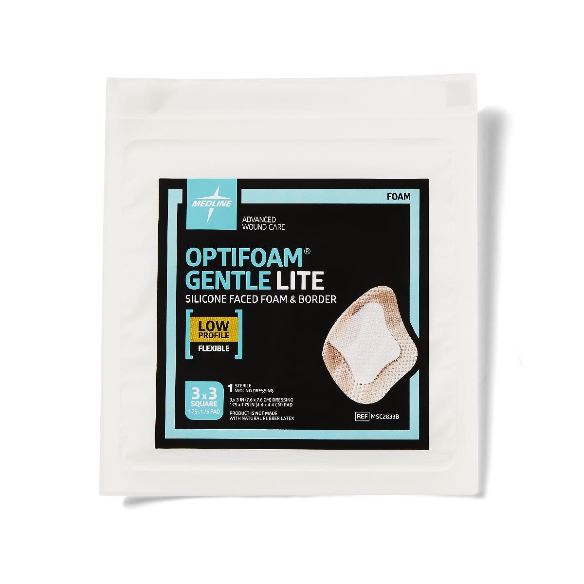 Medline Optifoam Gentle Lite Foam Wound Dressings