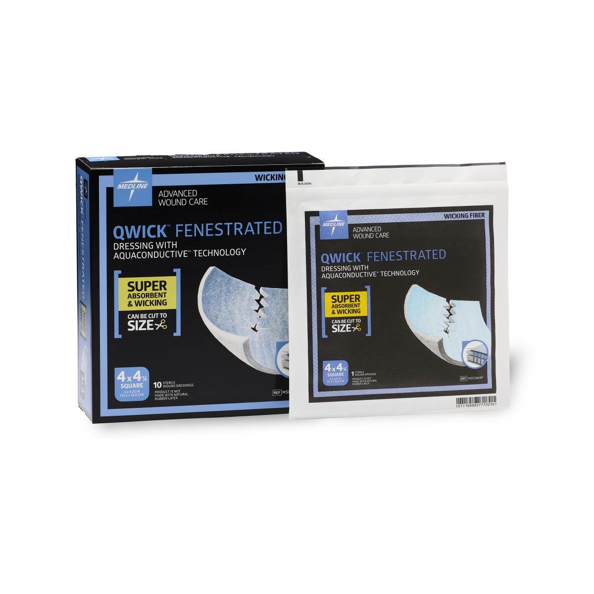 Medline Qwick Nonadhesive Superabsorbent Wound Dressings