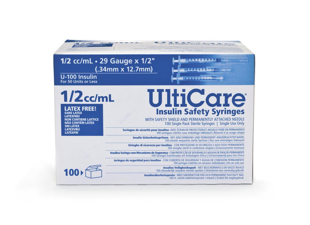 Medline Safety Insulin Syringes