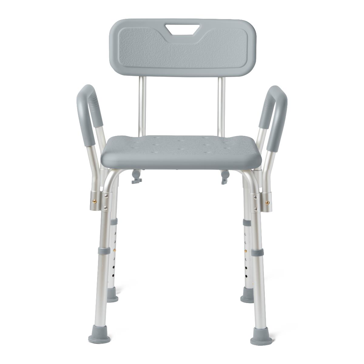 Medline Shower Chair with Back and Padded Armrests
