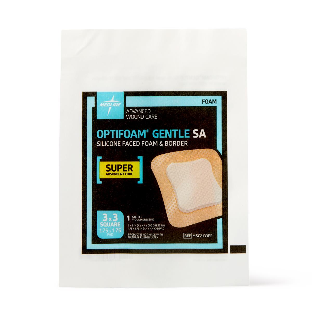 Medline Optifoam Gentle SA Silicone-Faced Foam Wound Dressings