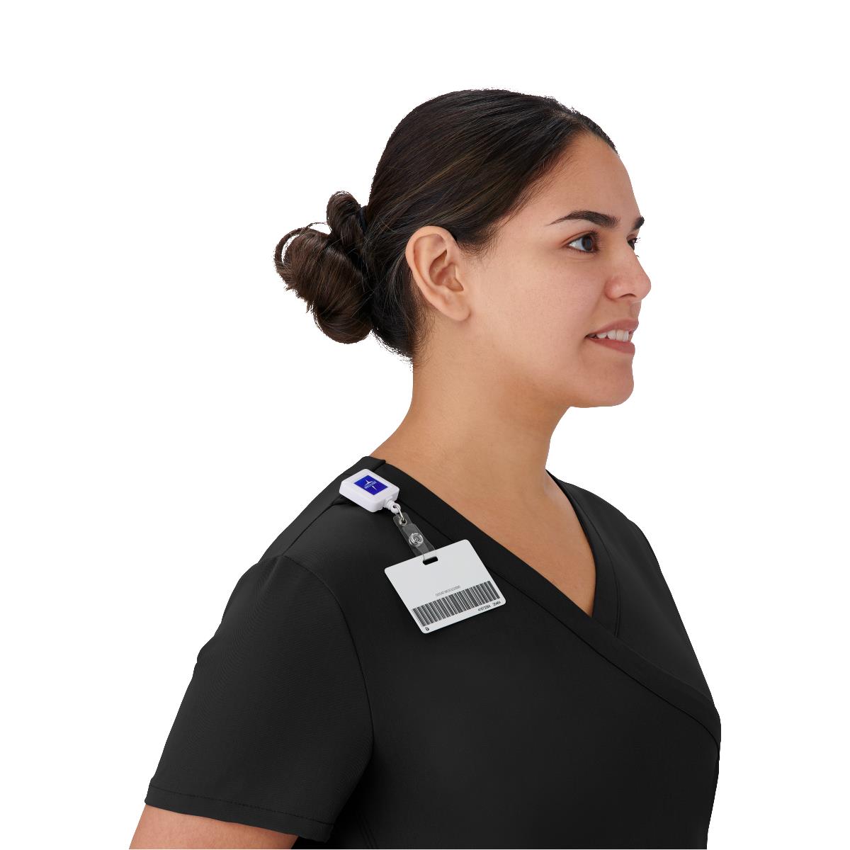 Medline Staten AVE Women's Yoga-Style Scrub Tops with Zipper Pockets (Style 4865)