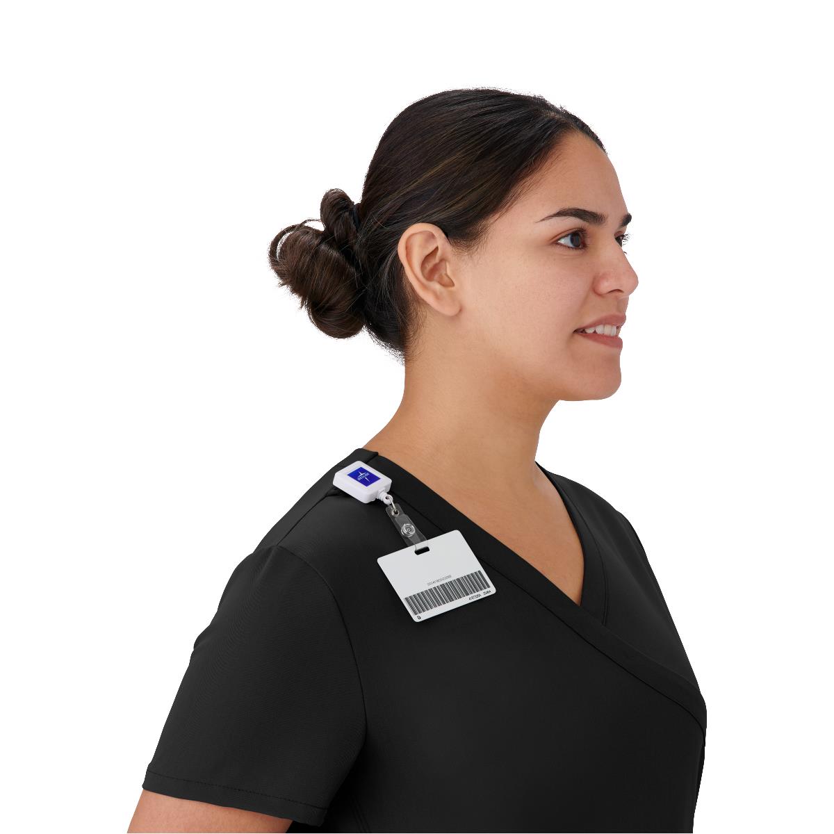 Medline Staten AVE Women's Yoga-Style Scrub Tops with Zipper Pockets (Style 4865)