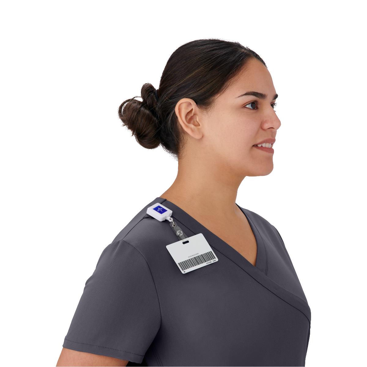 Medline Staten AVE Women's Yoga-Style Scrub Tops with Zipper Pockets (Style 4865)