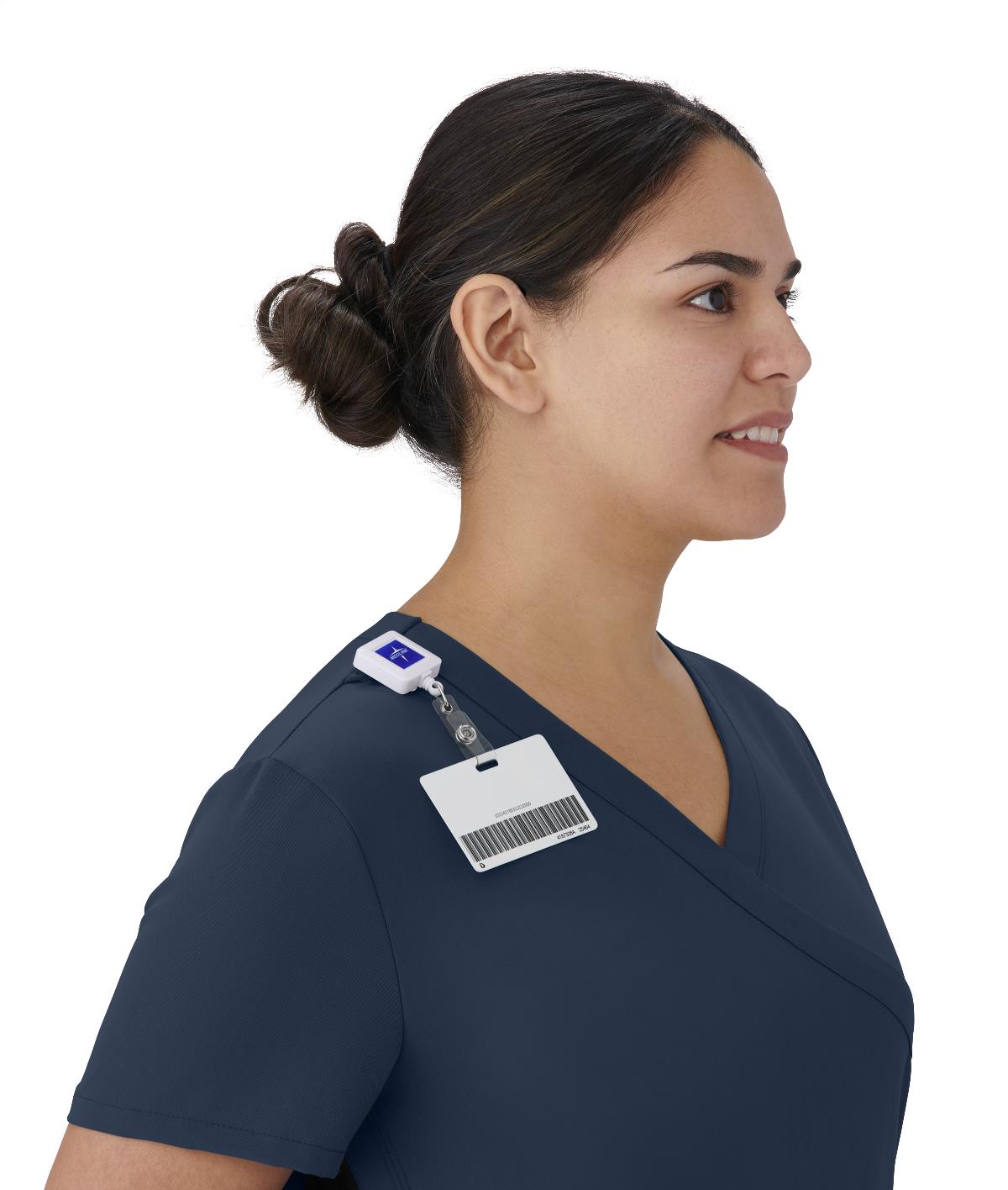 Medline Staten AVE Women's Yoga-Style Scrub Tops with Zipper Pockets (Style 4865)