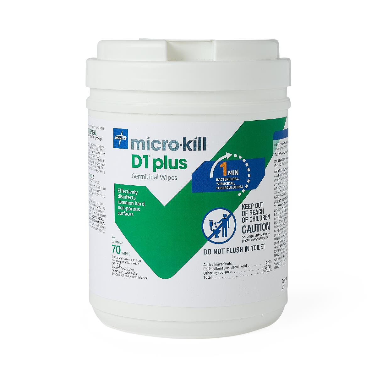 Medline Micro-Kill D1 Plus Wipes