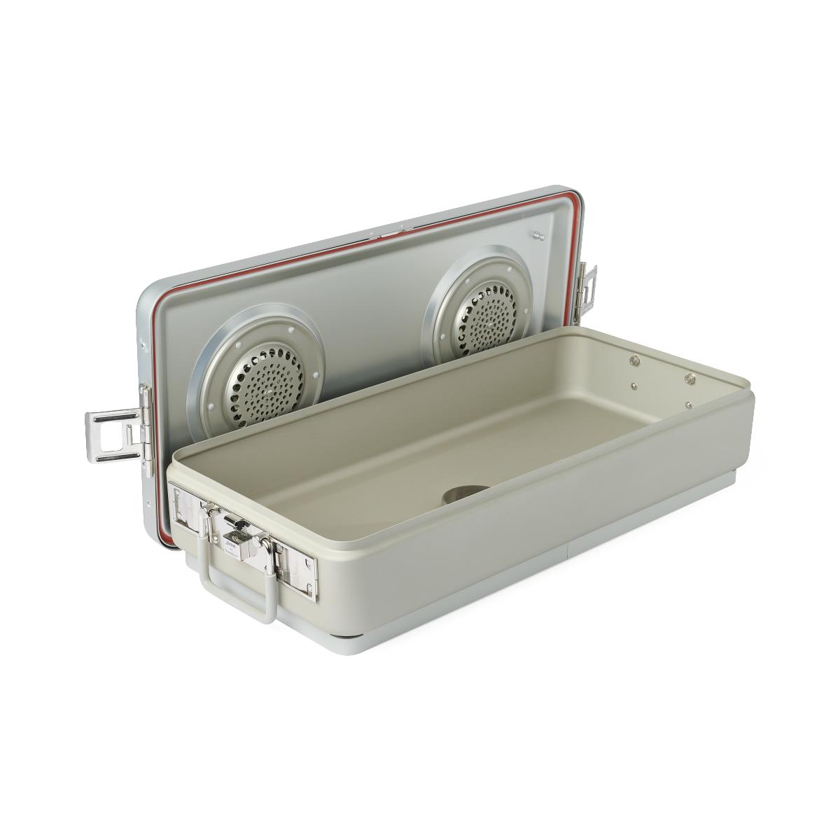 Medline Steriset Full-Sized Sterilization Containers with Drain and Lid