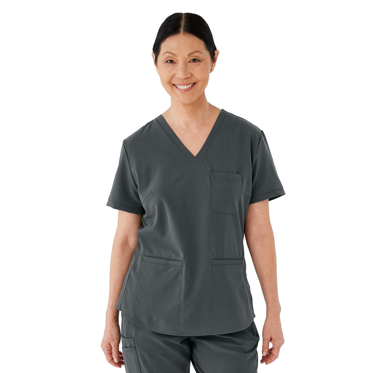 Medline Lexington AVE Women's 3-Pocket Scrub Tops (Style 4802) - Teal