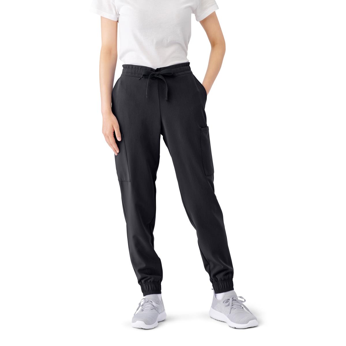 Medline First AVE Women's 7-Pocket Jogger Scrub Pants (Style 2544) - Charcoal