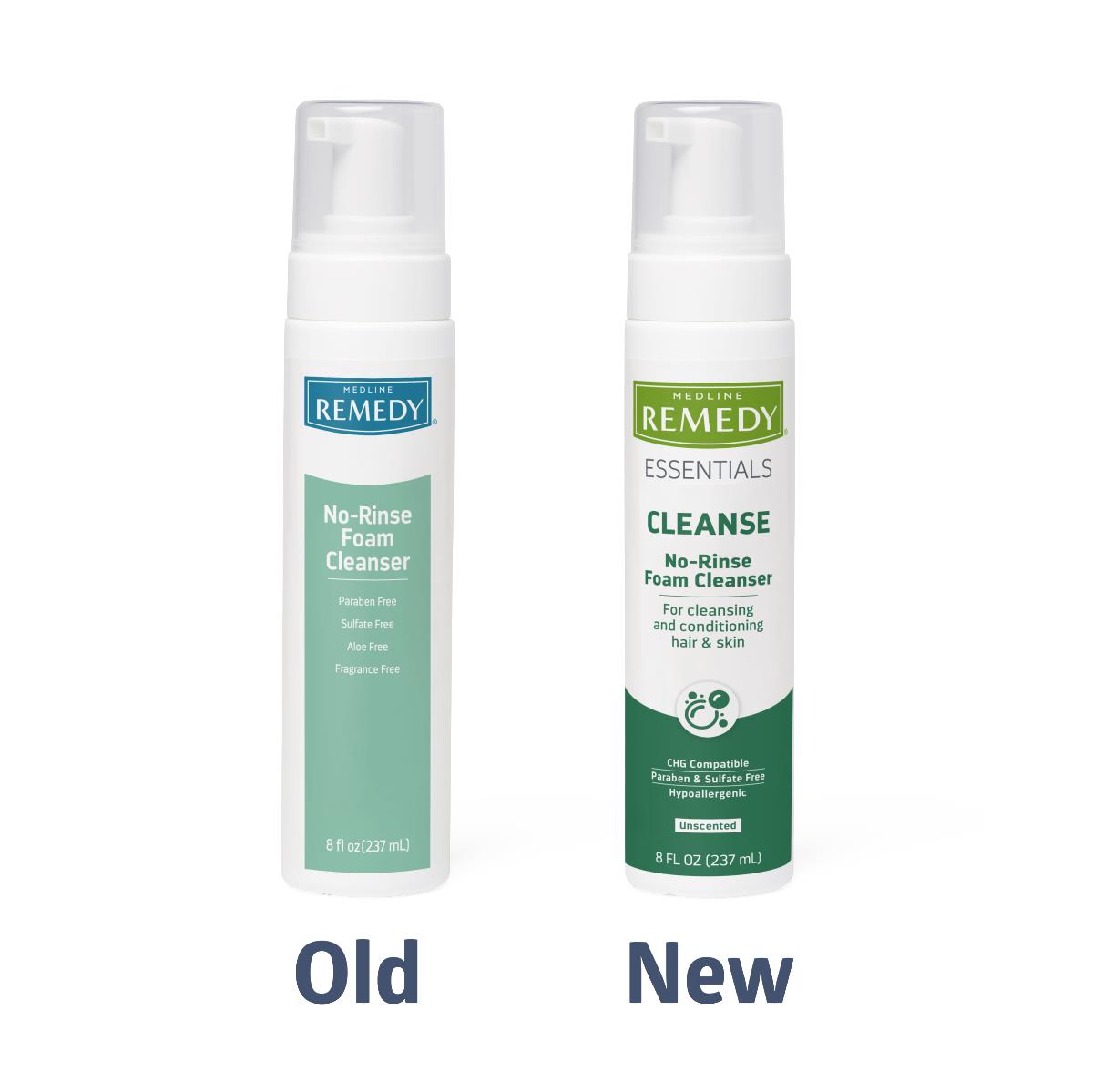 Medline Remedy Essentials No-Rinse Foam Cleanser