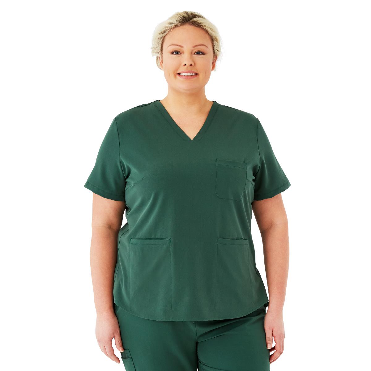 Medline Lexington AVE Women's 3-Pocket Scrub Tops (Style 4802) - Khaki