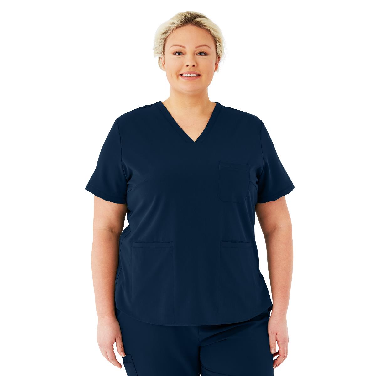 Medline Lexington AVE Women's 3-Pocket Scrub Tops (Style 4802) - White