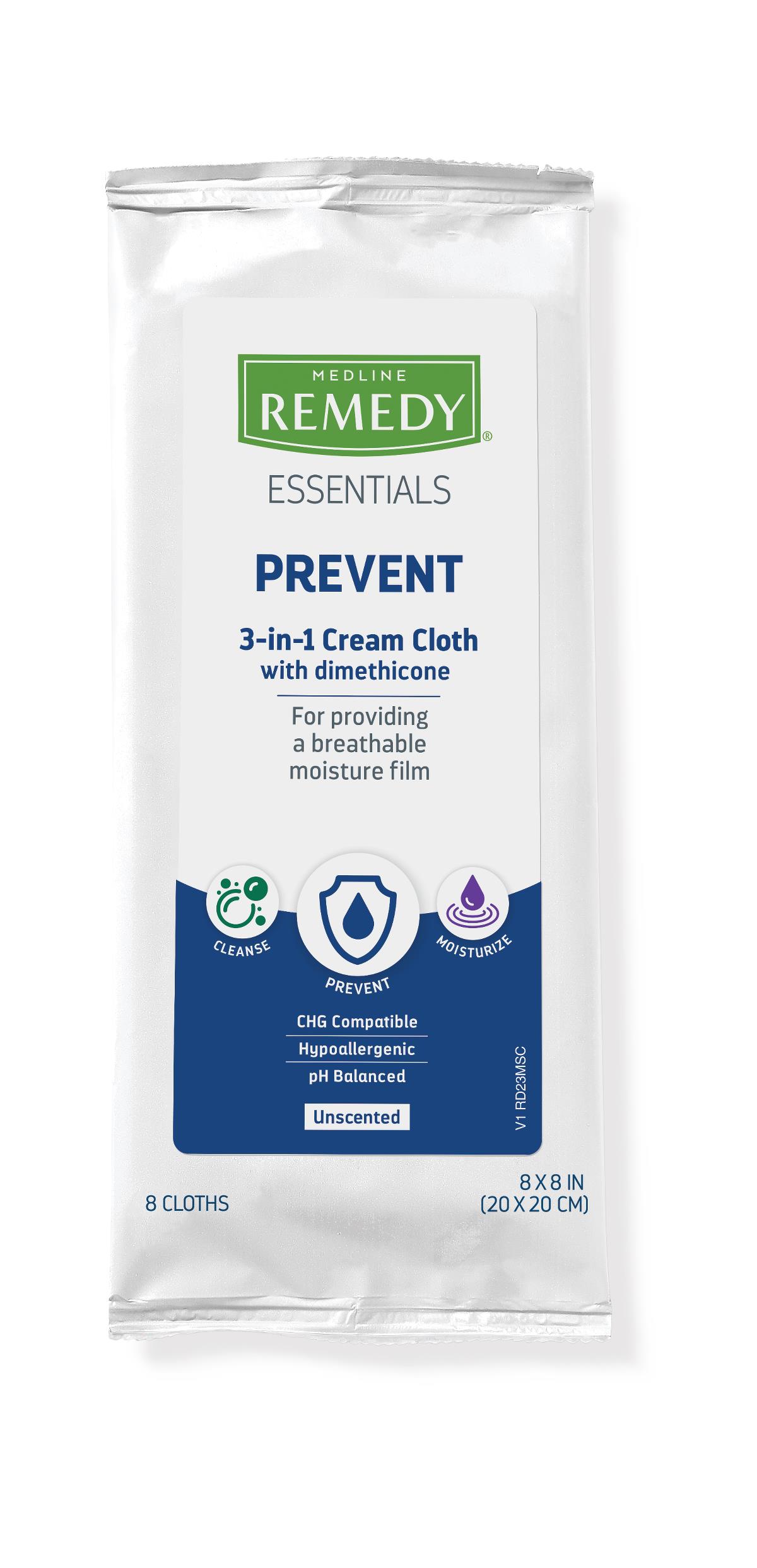 Medline Remedy Essentials Prevent Cream Cloths
