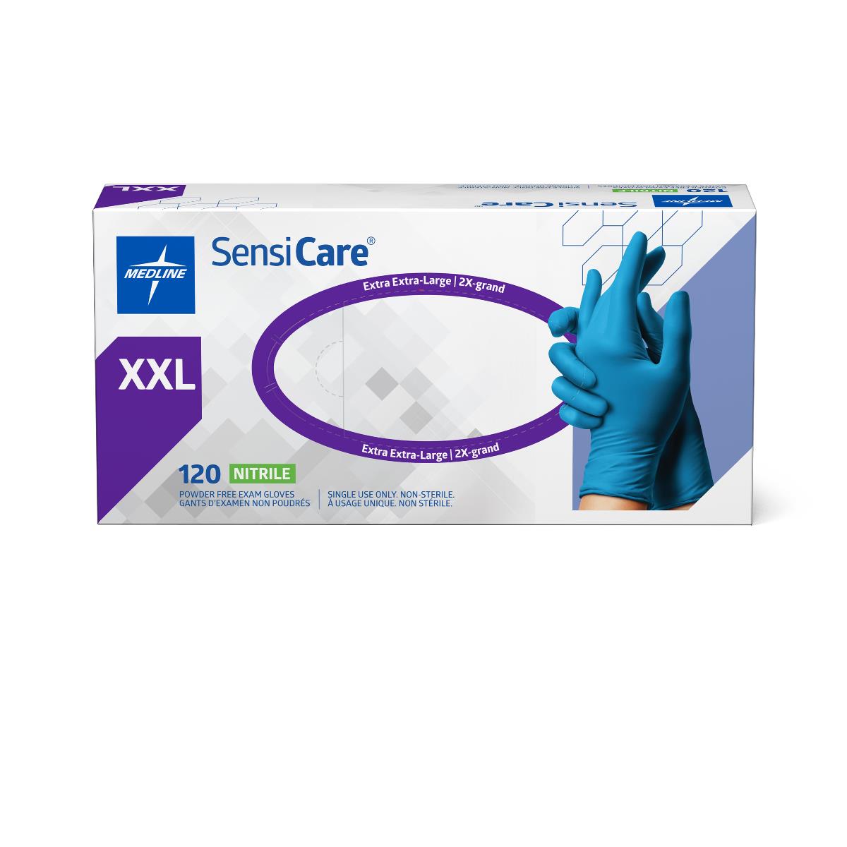 Medline SensiCare Powder-Free Nitrile Exam Gloves