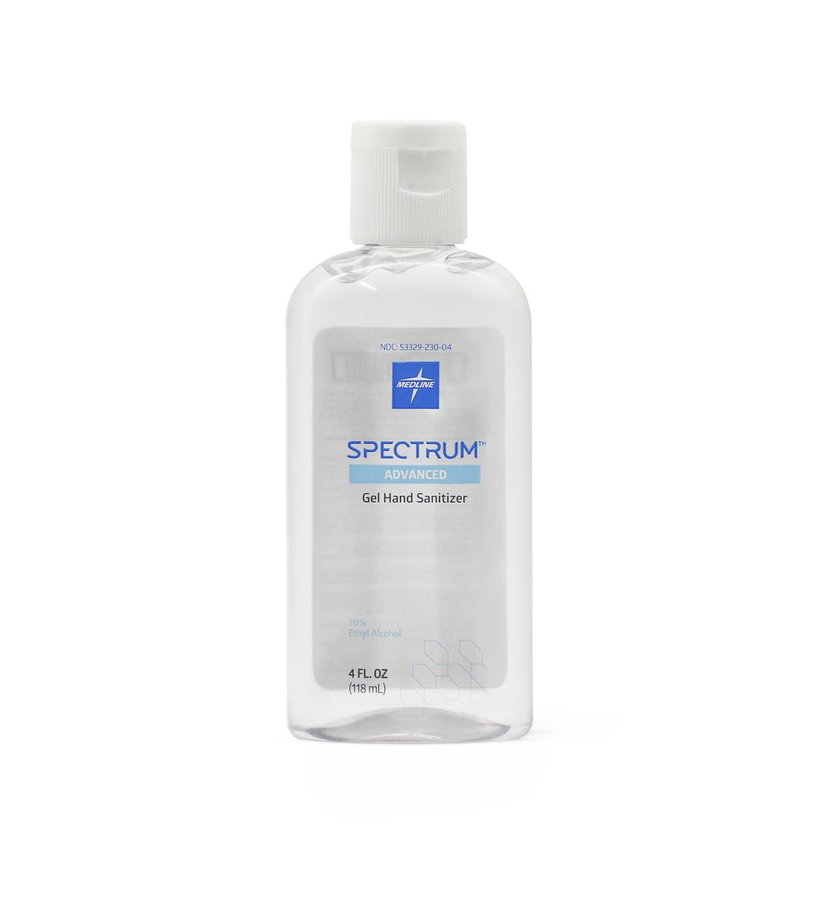 Medline Spectrum Advanced 70% Ethyl Alcohol Gel Hand Sanitizers