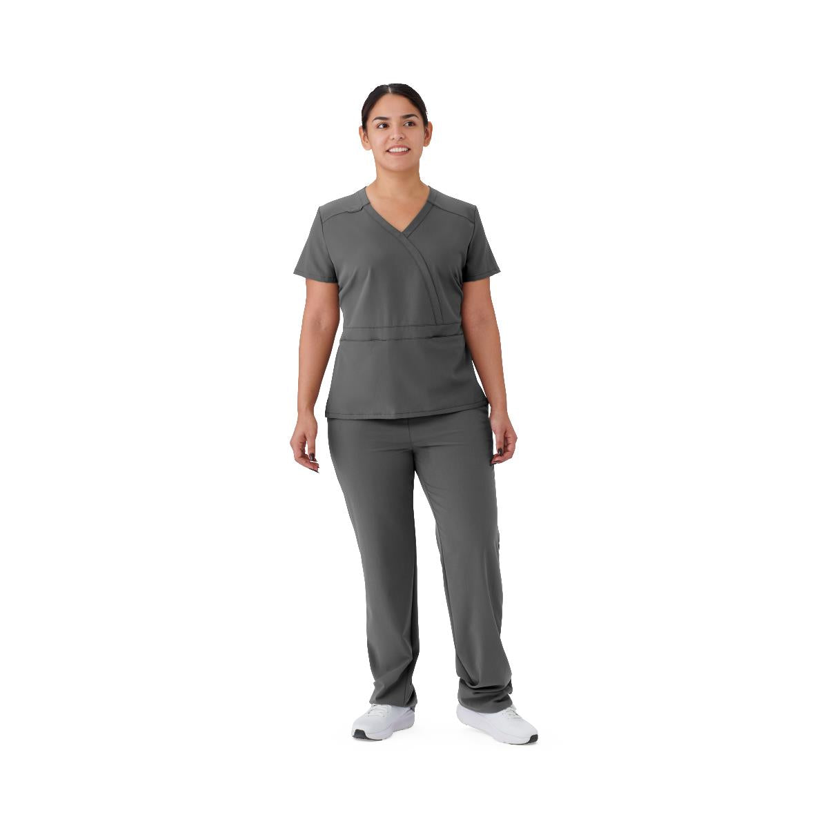 Medline Brooklyn AVE Women's Mock Wrap 2-Pocket Scrub Tops (Style 48787)