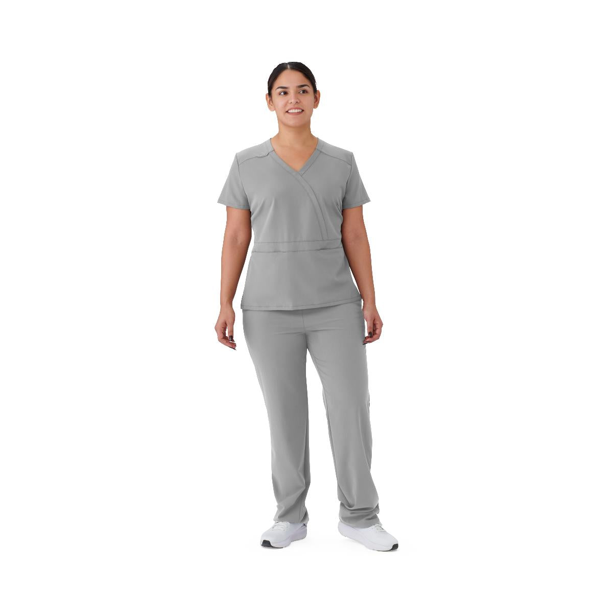 Medline Brooklyn AVE Women's Mock Wrap 2-Pocket Scrub Tops (Style 48787)