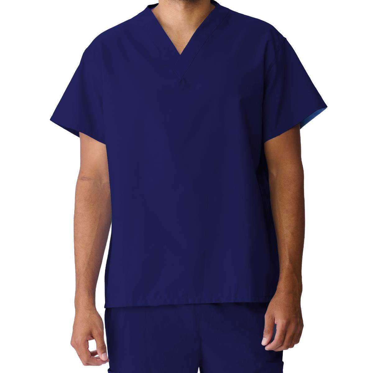 Medline AngelStat Unisex Reversible No Pocket Scrub Tops (Style 612)