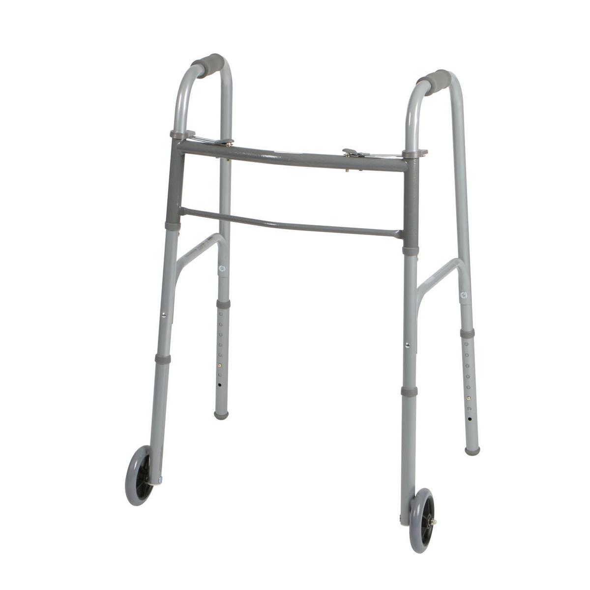 Medline Folding Walkers with 5" Wheels