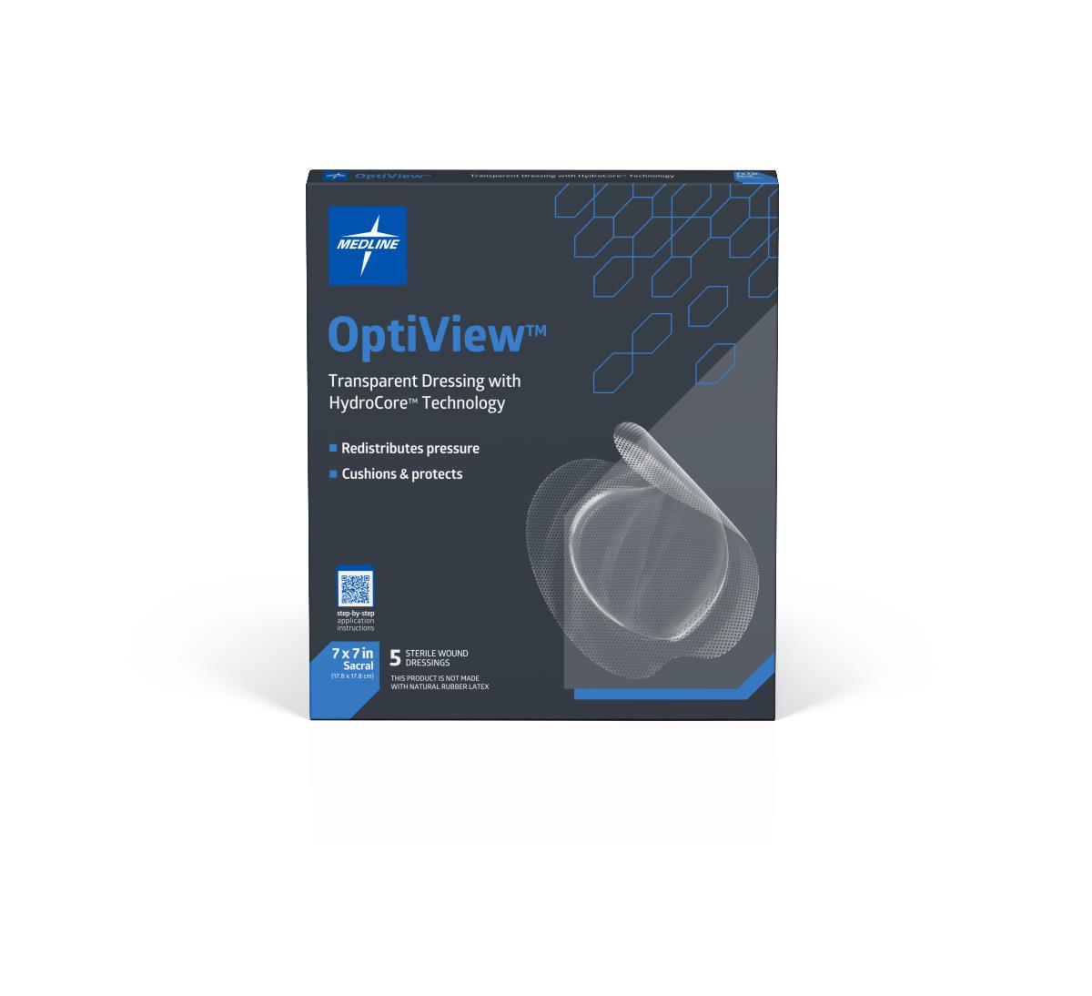 Medline OptiView Transparent Wound Dressings with HydroCore Technology