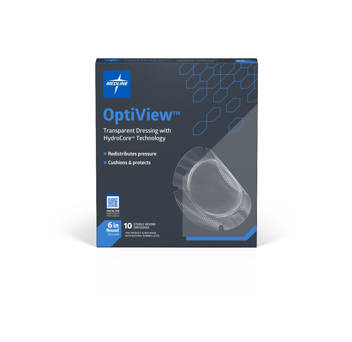 Medline OptiView Transparent Wound Dressings with HydroCore Technology