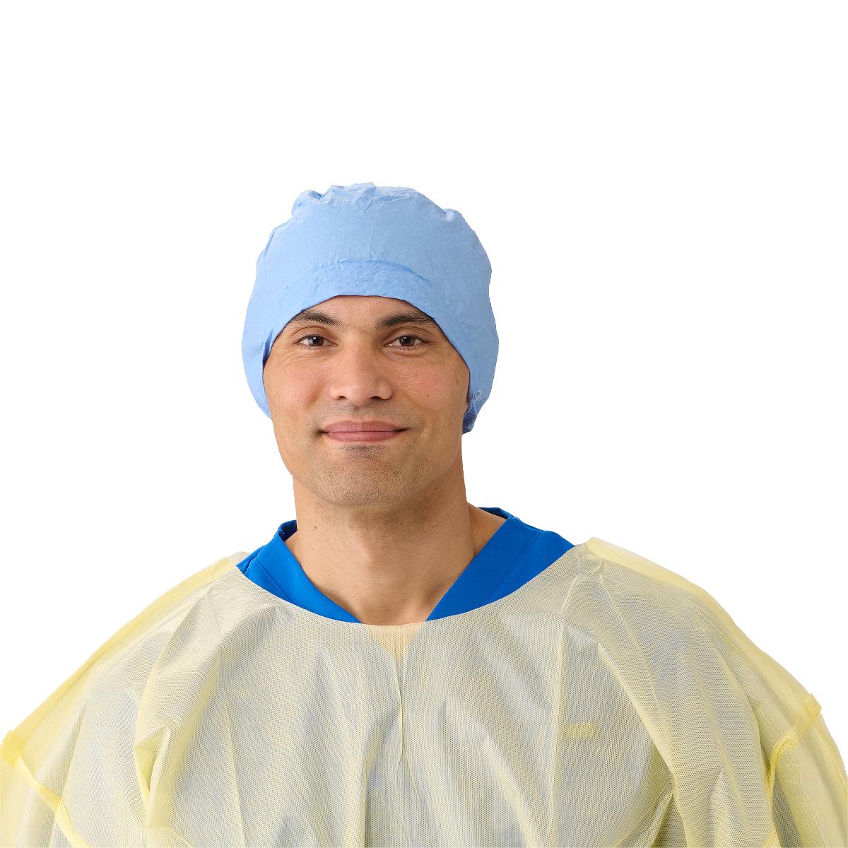 Medline Disposable Elastic Back Surgical Caps