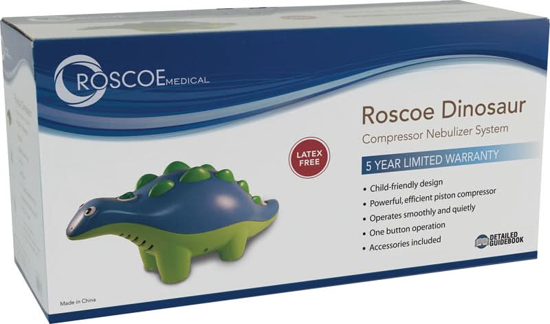 Compass Health Roscoe Dinosaur Pediatric Nebulizer System with Disposable Neb Kit