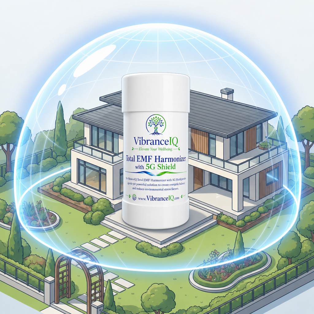 VibranceIQ Holistic Healthcare Total EMF Harmonizer with 5G Shield - Includes USB C Cable and Wall Adapter