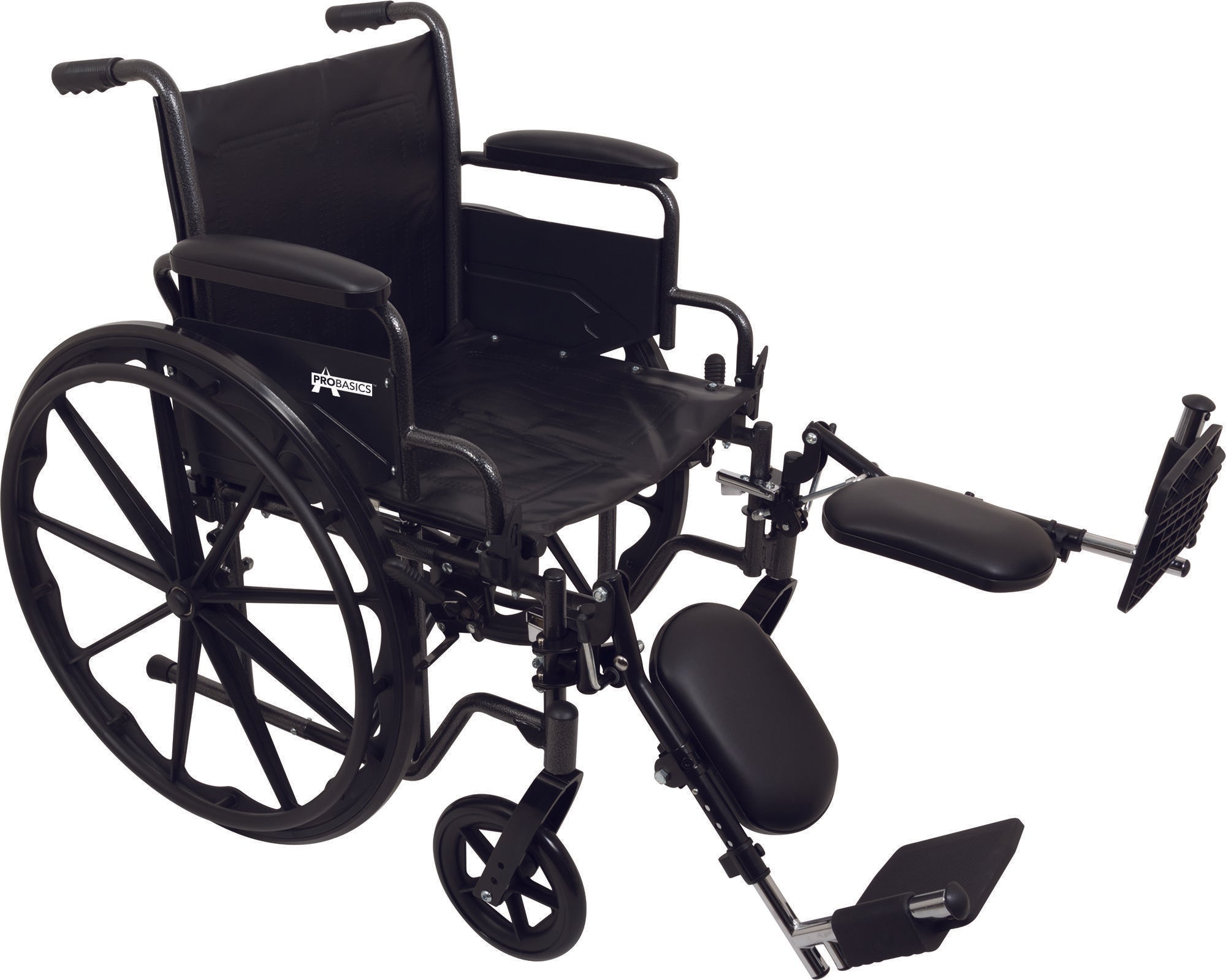 Compass Health ProBasics K2 Wheelchair with 18" x 16" Seat and Elevating Legrests
