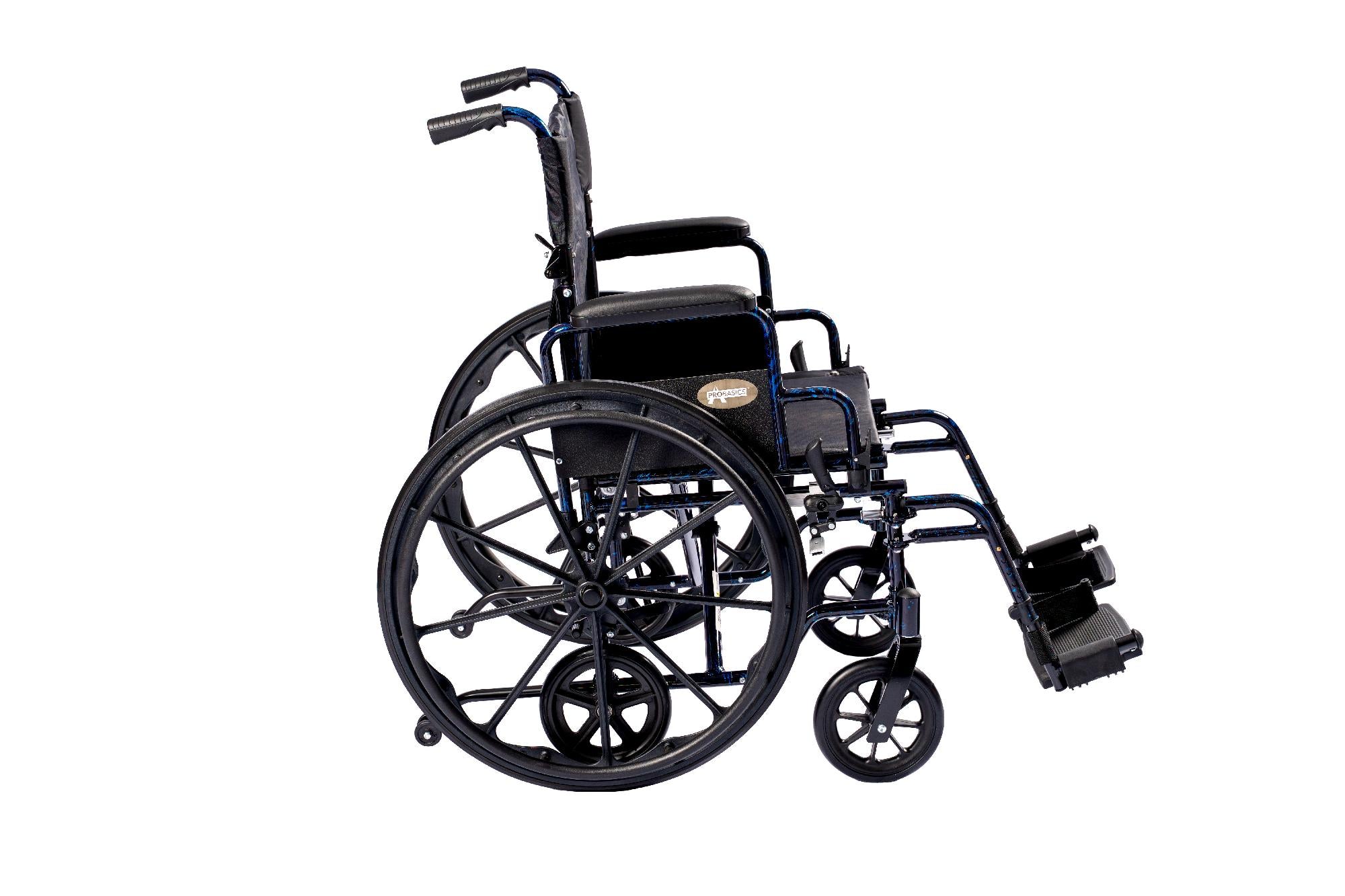 Compass Health ProBasics K4 Transformer Wheelchair with 20" x 16" Seat, Flip-Back Desk Arms and Swing-Away Footrests