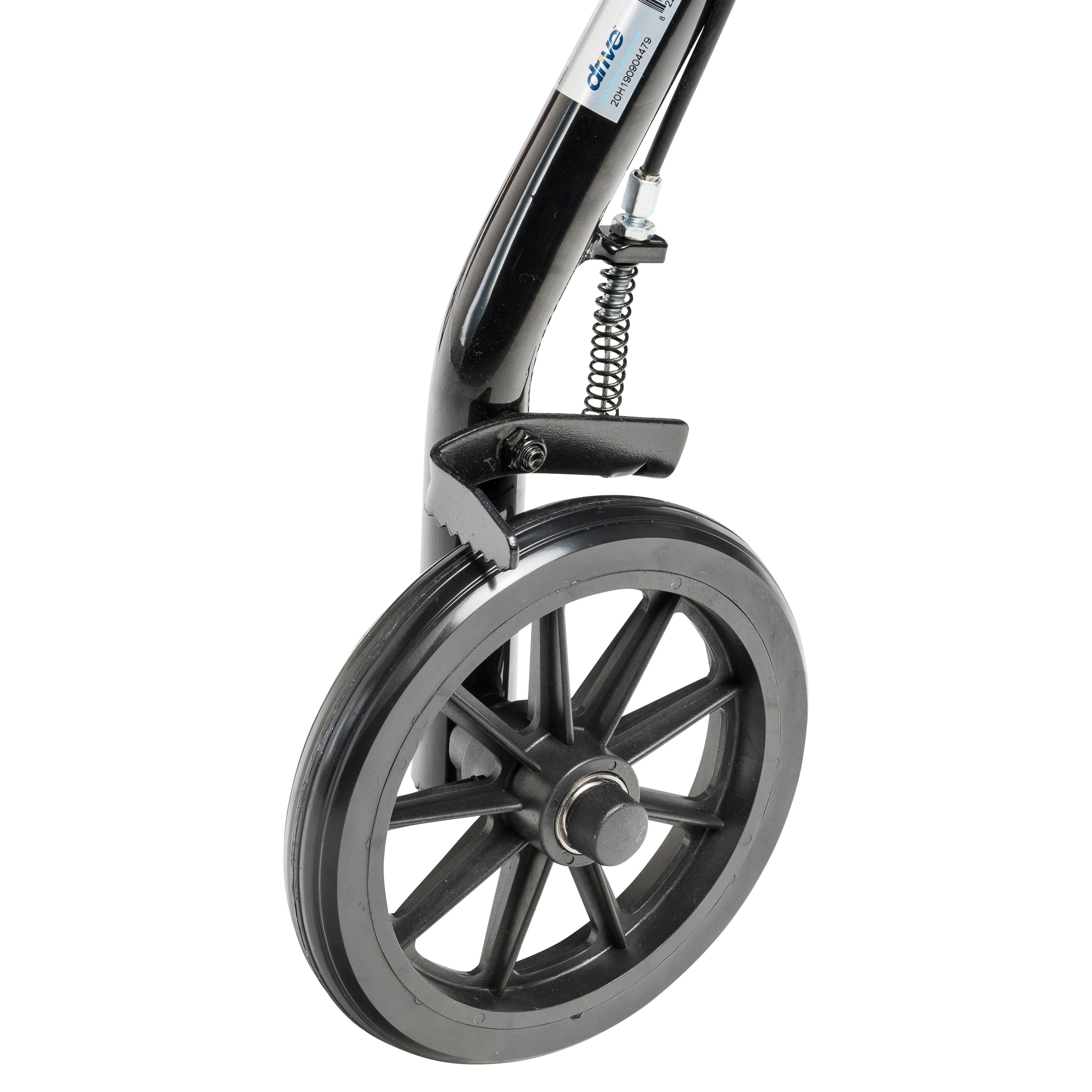 Drive Medical Rollator Rolling Walker with 6" Wheels, Fold Up Removable Back Support and Padded Seat
