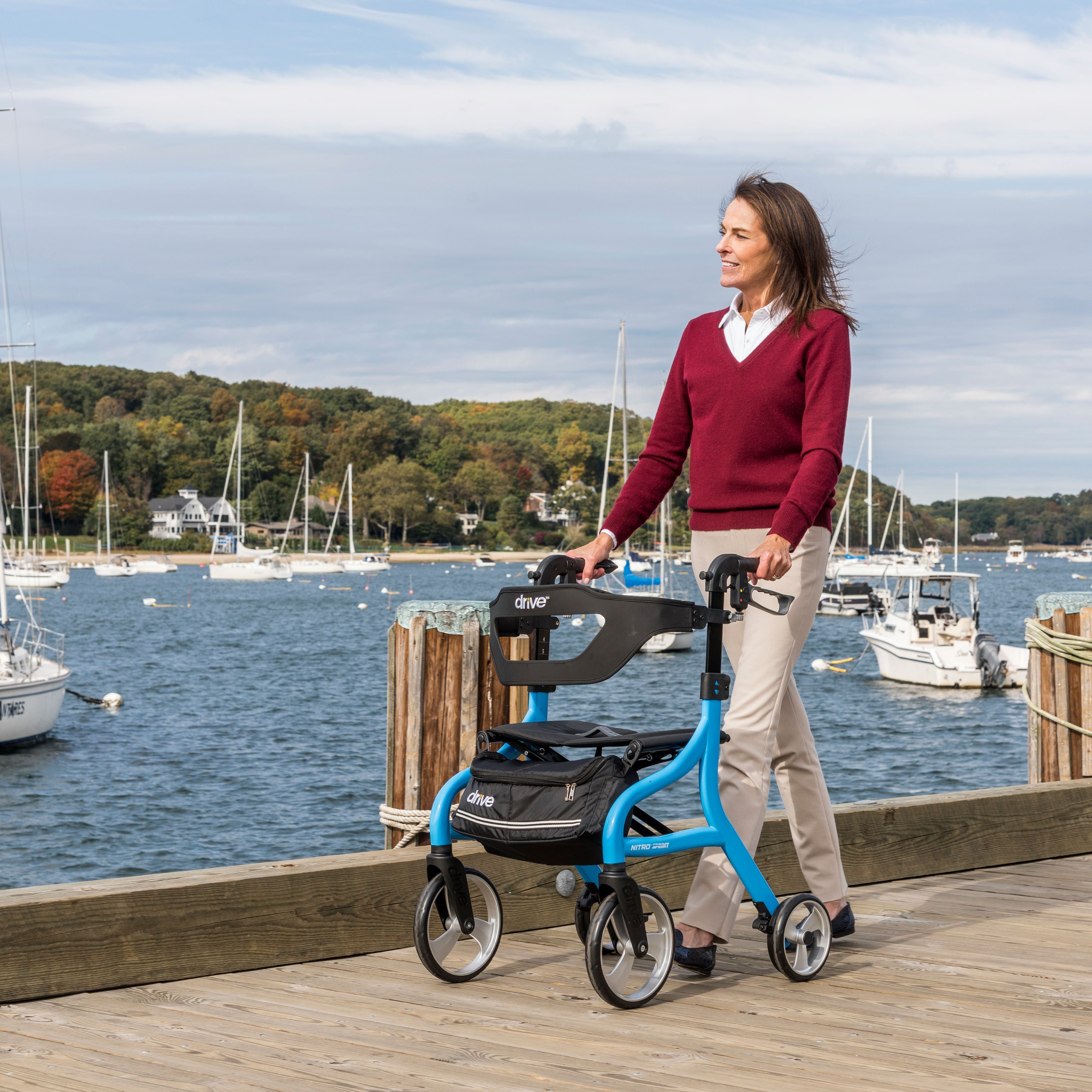 Drive Medical Nitro Sprint Rollator Rolling Walker