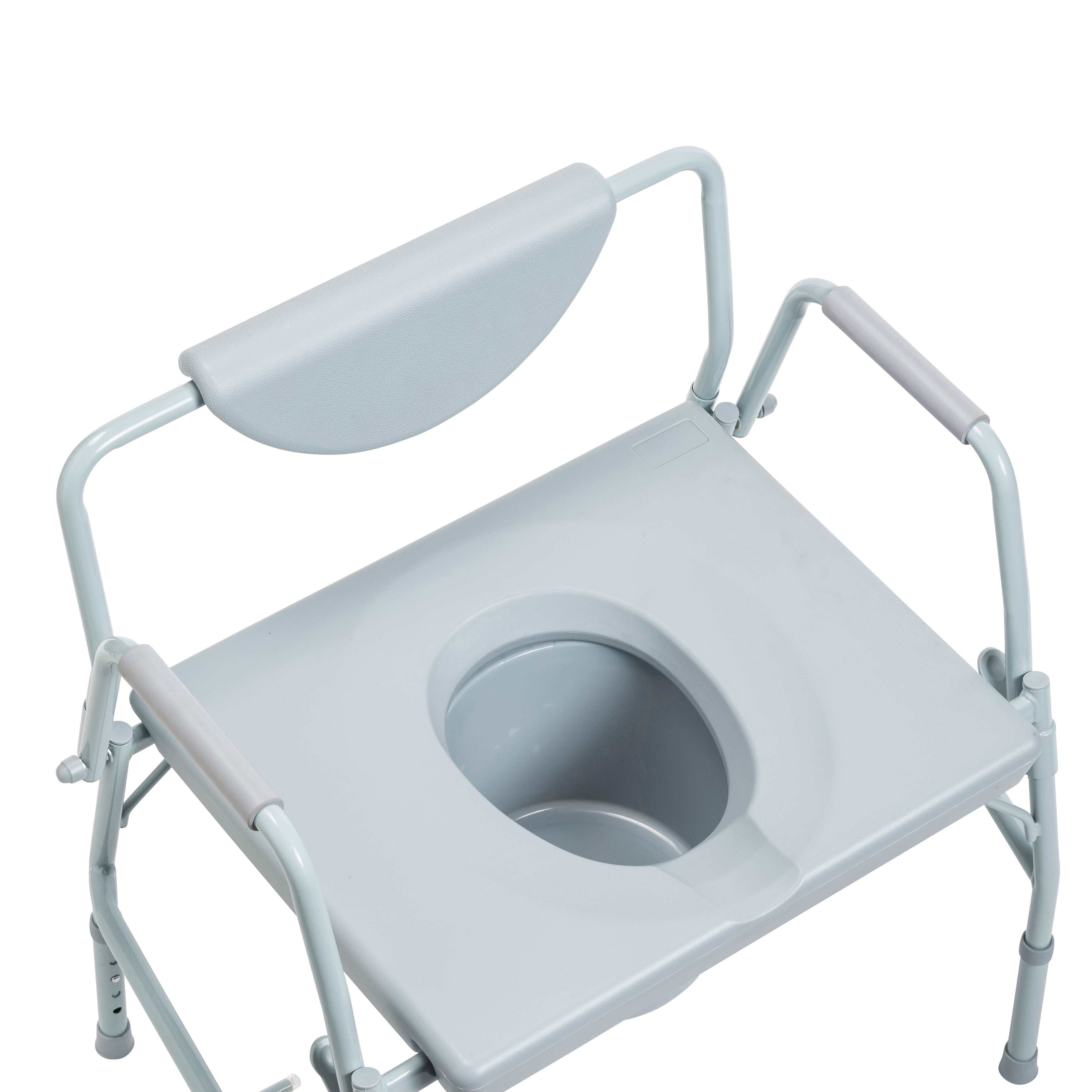 Drive Medical Bariatric Drop Arm Bedside Commode Chair