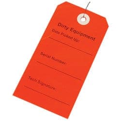 Compass Health Compass Health Equipment Tag, Dirty (Red), 500/CS 90365