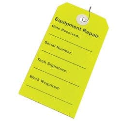 Compass Health Compass Health Equipment Tag, Repair (Yellow), 500/CS 90369