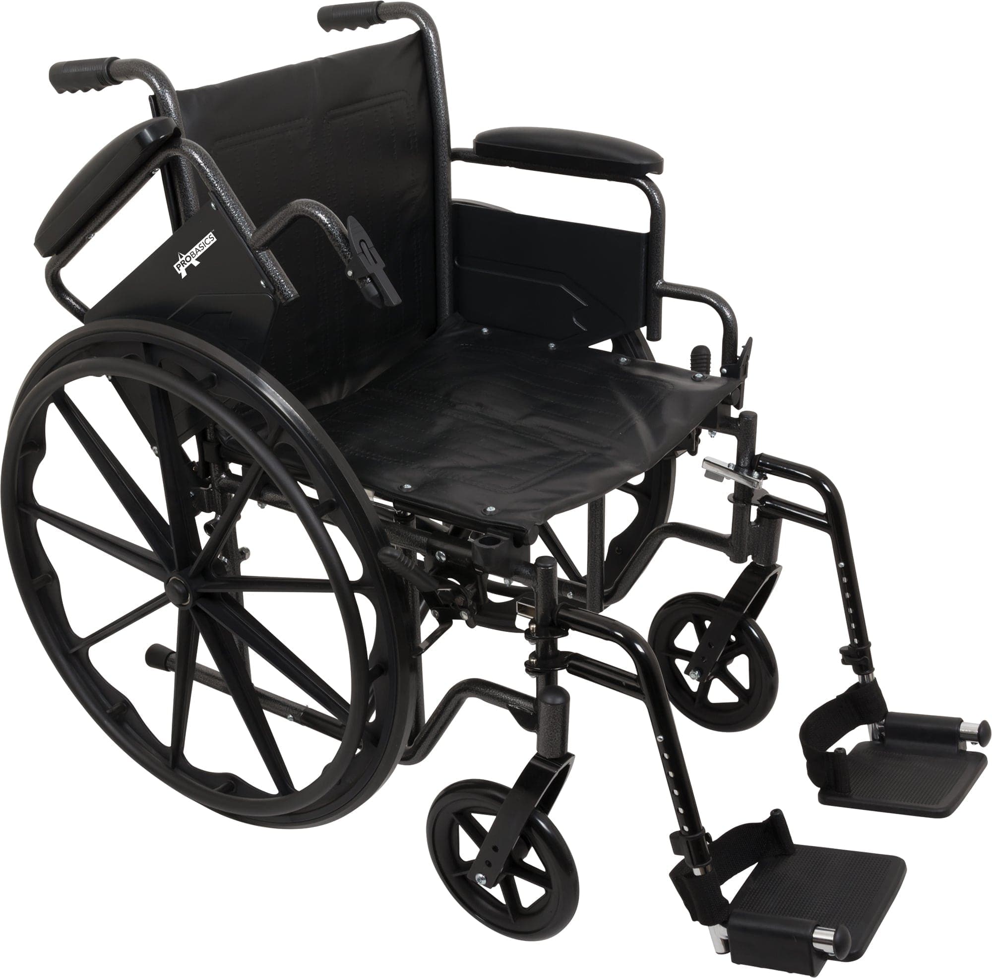 Compass Health Compass Health ProBasics K2 Wheelchair with 16" x 16" Seat and Swing-Away Footrests WC21616DS