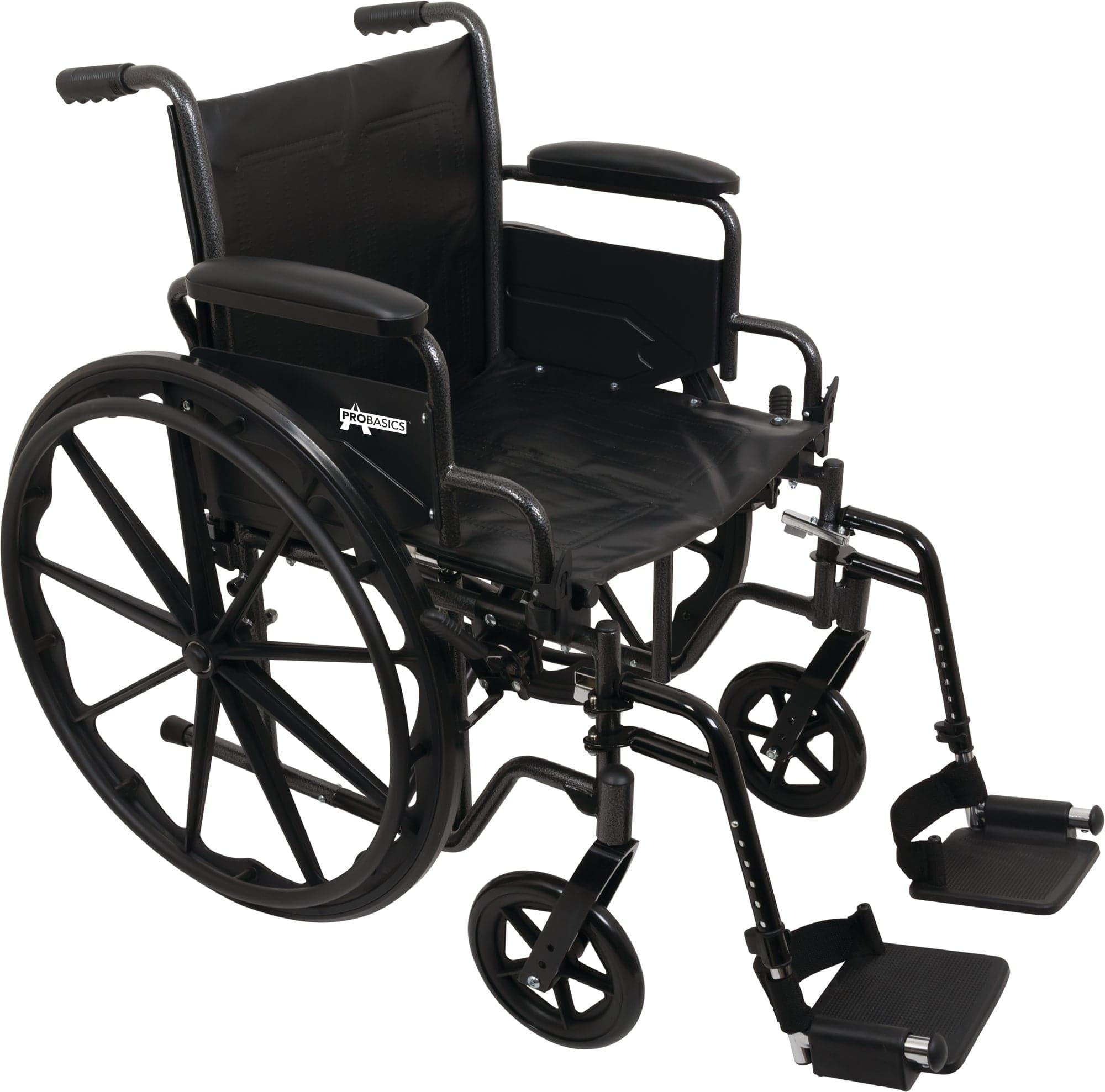 Compass Health Compass Health ProBasics K2 Wheelchair with 20" x 16" Seat and Swing-Away Footrests WC22016DS