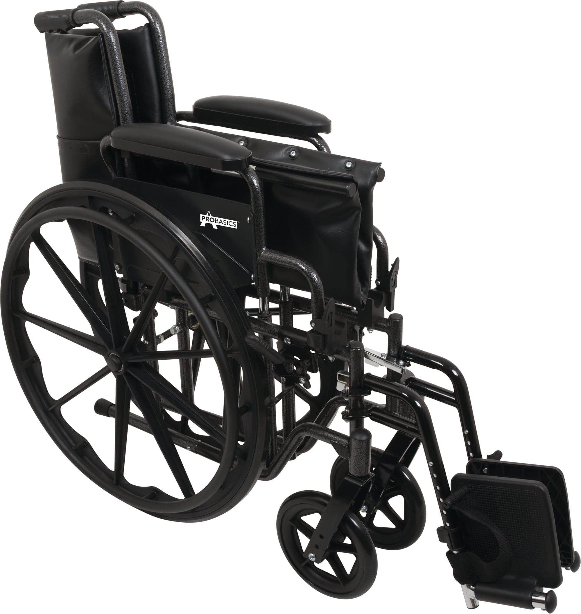 Compass Health Compass Health ProBasics K2 Wheelchair with 20" x 16" Seat and Swing-Away Footrests WC22016DS