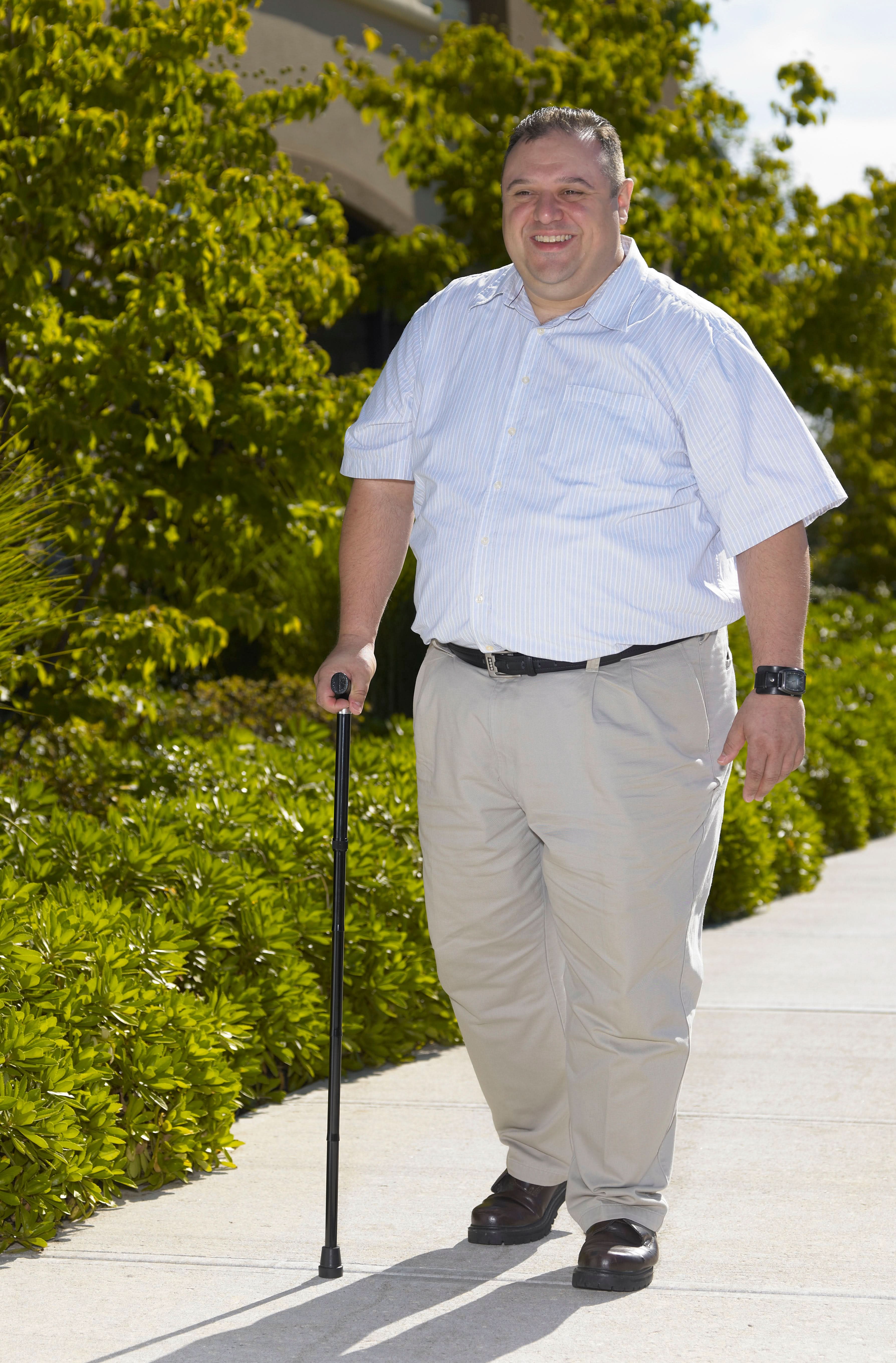 Drive Medical Heavy Duty Folding Cane Lightweight Adjustable with T Handle