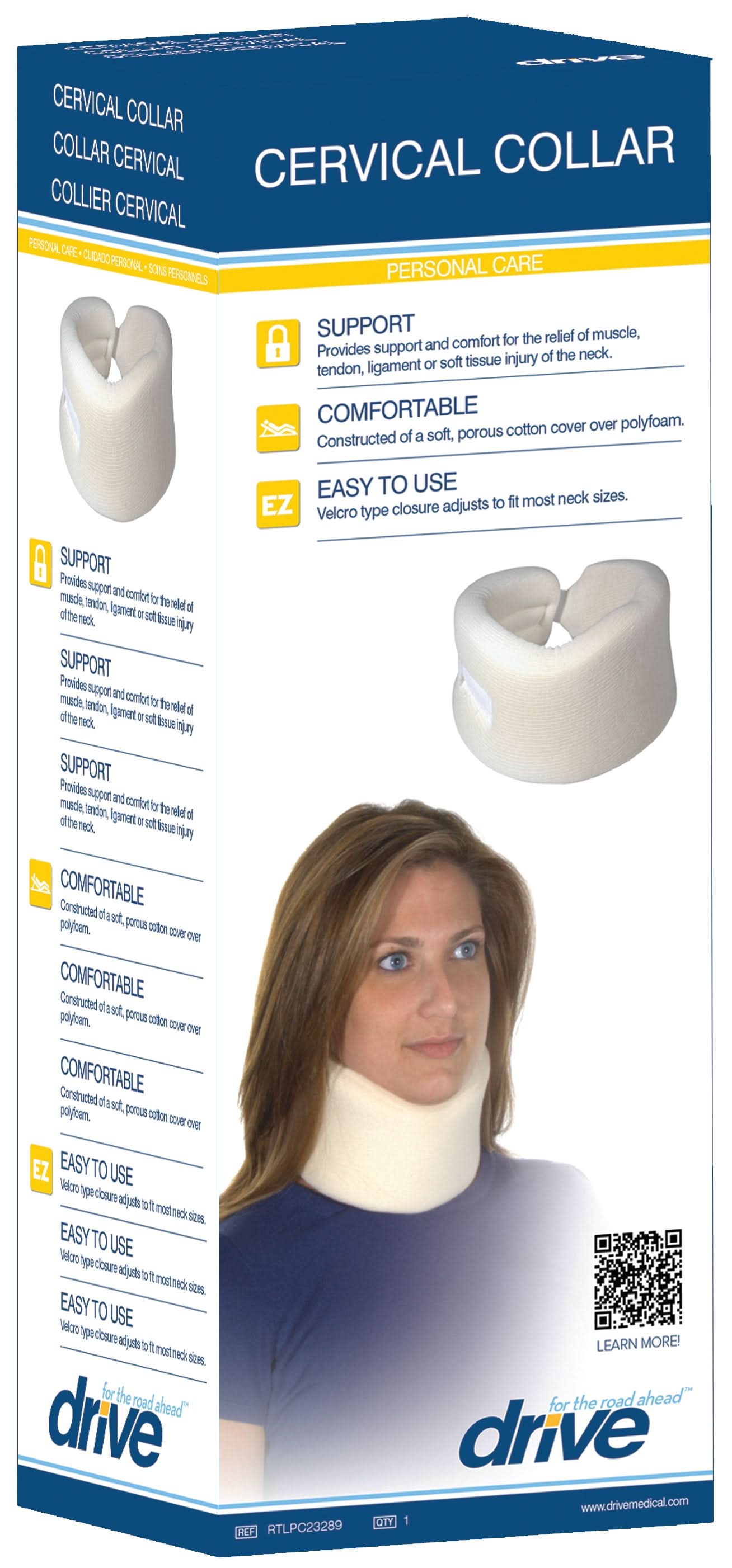 Drive Medical Soft Foam Cervical Collar