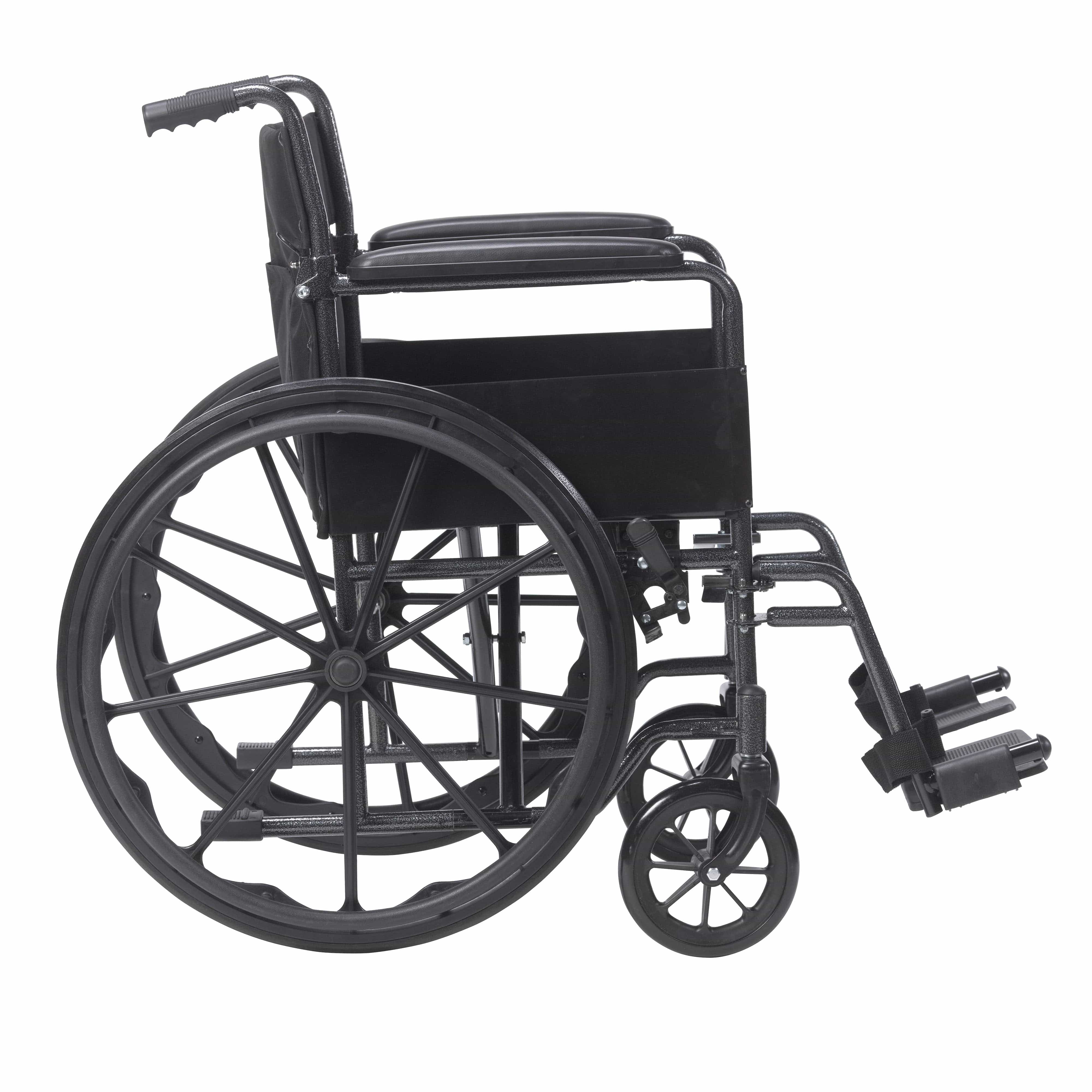 Drive Medical Drive Medical Silver Sport 1 Wheelchair with Full Arms and Swing away Removable Footrest ssp118fa-sf