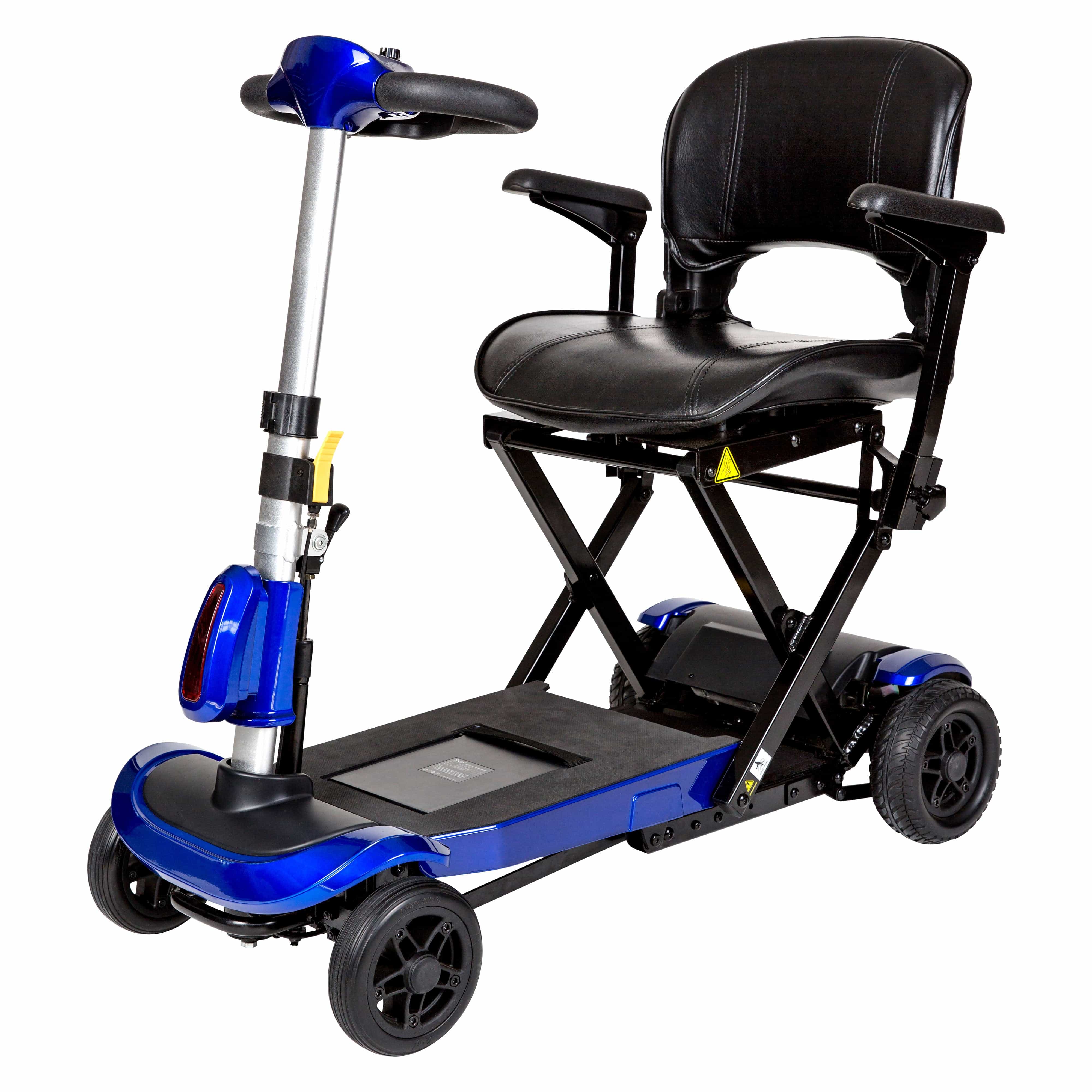 Drive Medical Drive Medical ZooMe Auto-Flex Folding Travel Scooter, Blue flex-auto