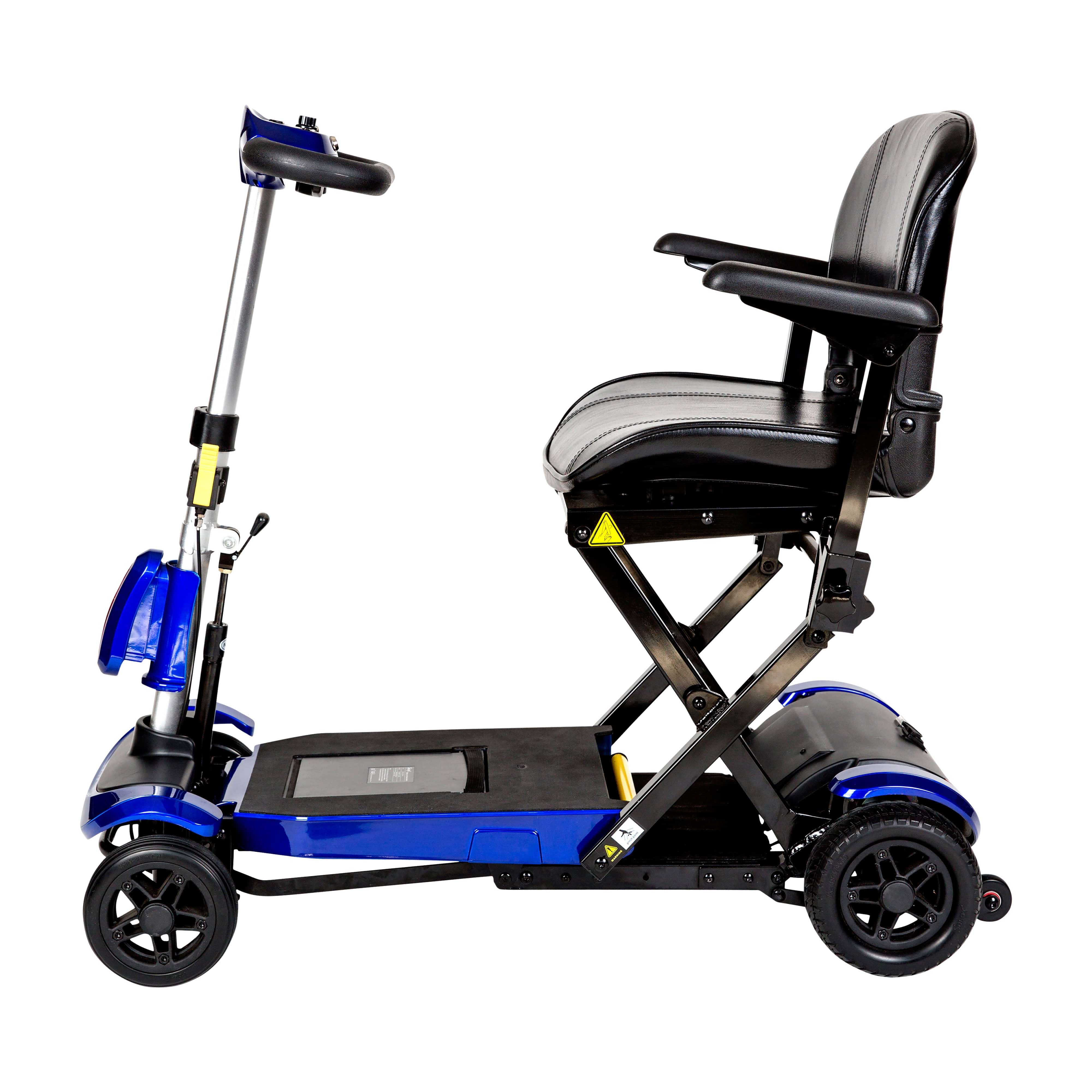 Drive Medical Drive Medical ZooMe Auto-Flex Folding Travel Scooter, Blue flex-auto
