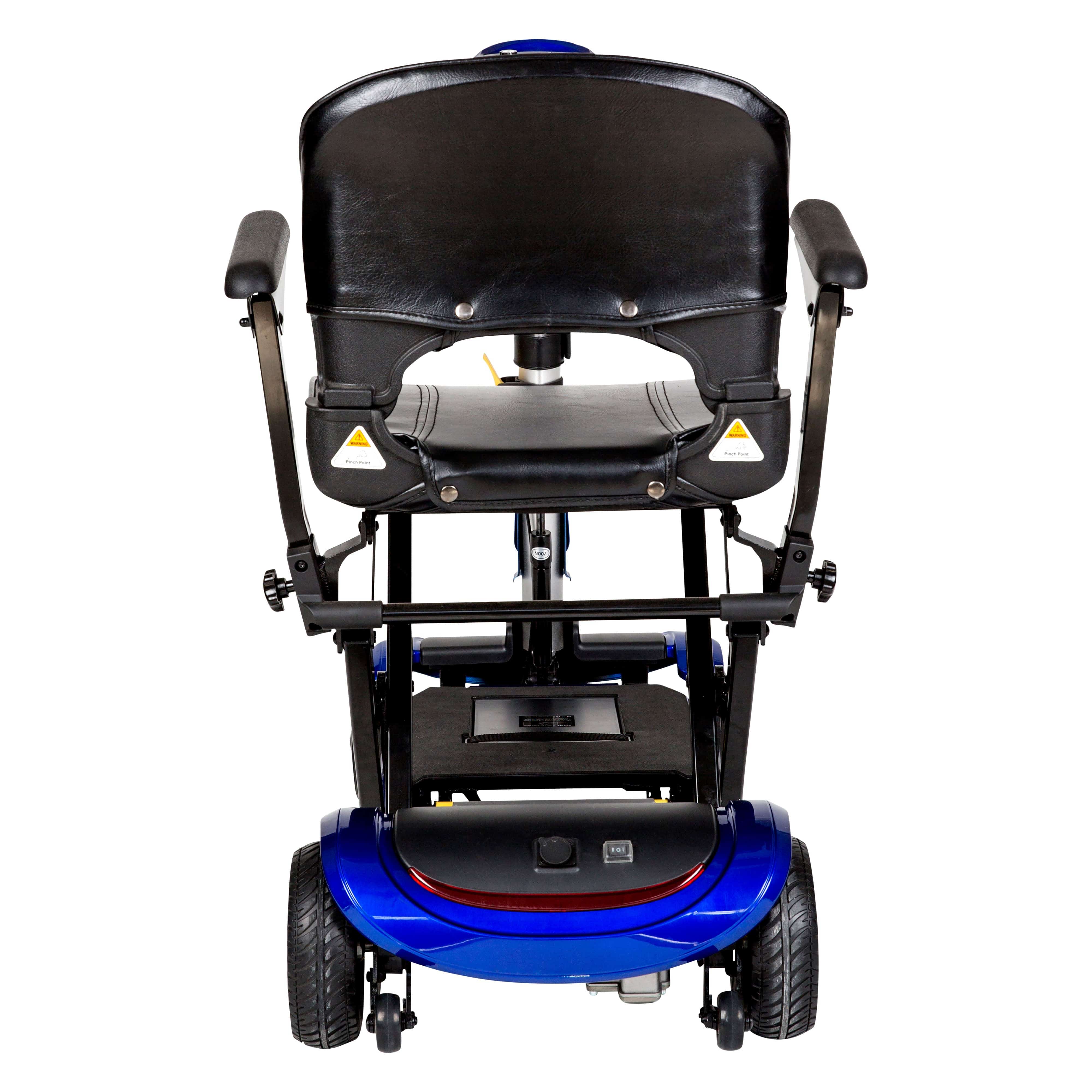 Drive Medical Drive Medical ZooMe Auto-Flex Folding Travel Scooter, Blue flex-auto