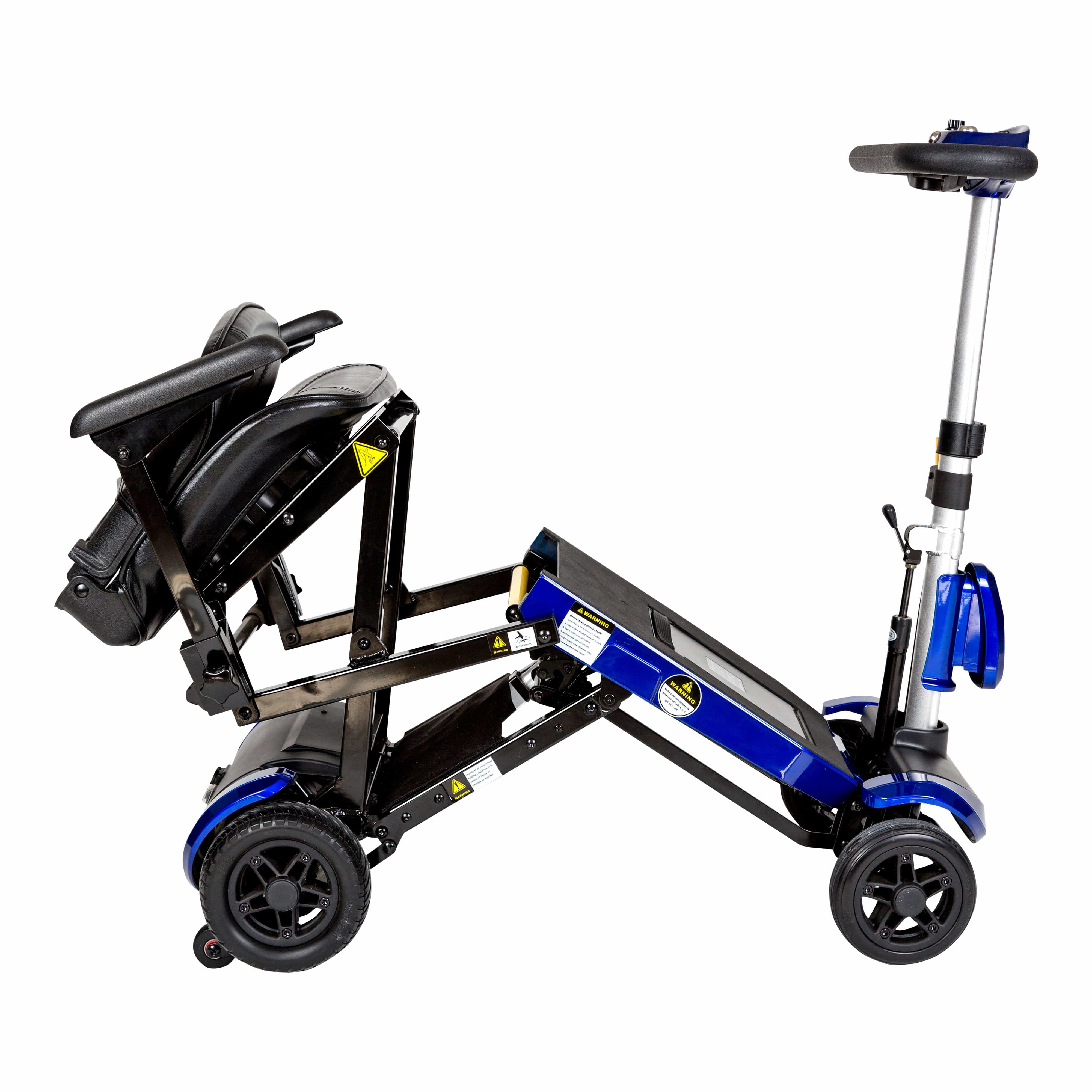 Drive Medical Drive Medical ZooMe Auto-Flex Folding Travel Scooter, Blue flex-auto