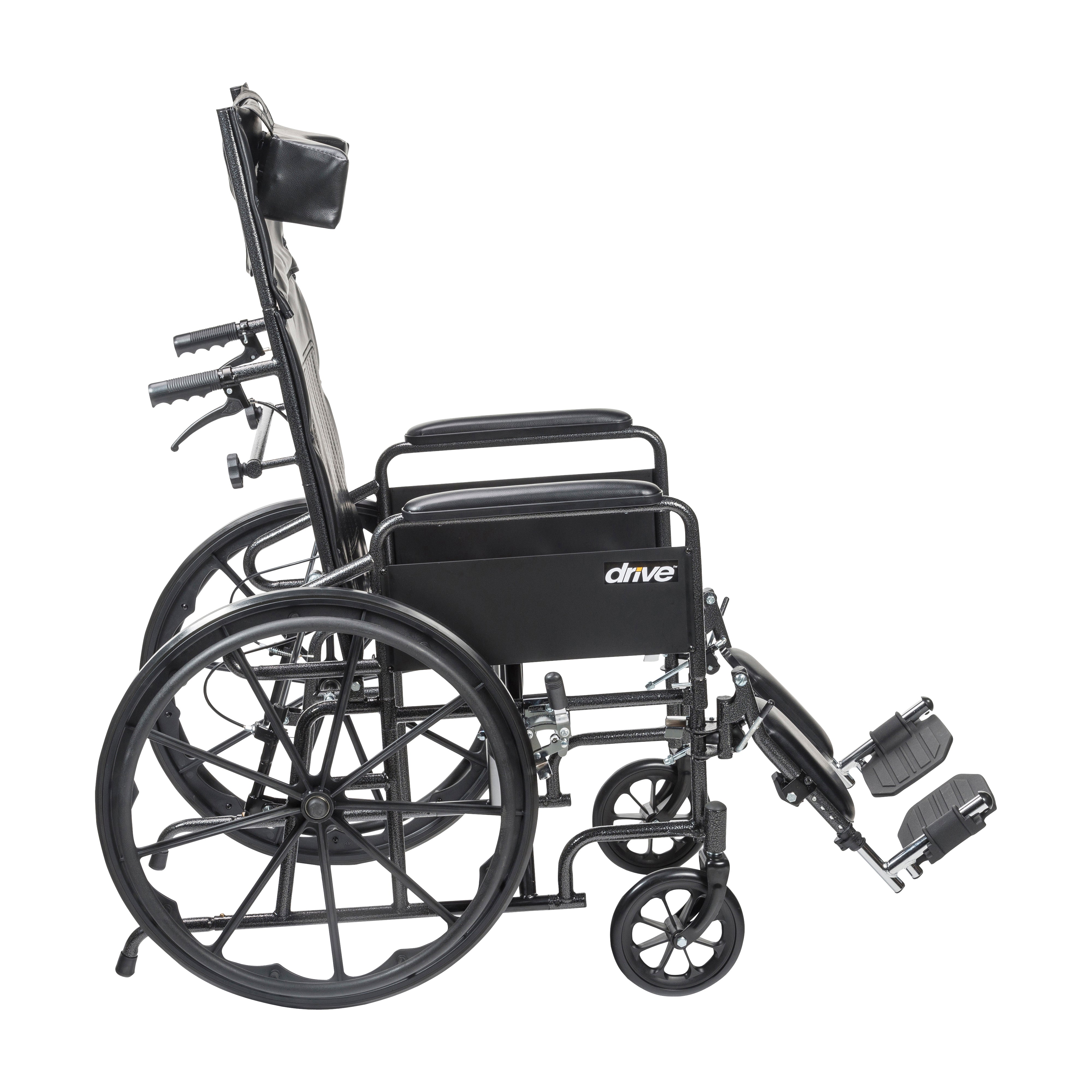 Drive Medical Silver Sport Full-Reclining Wheelchair