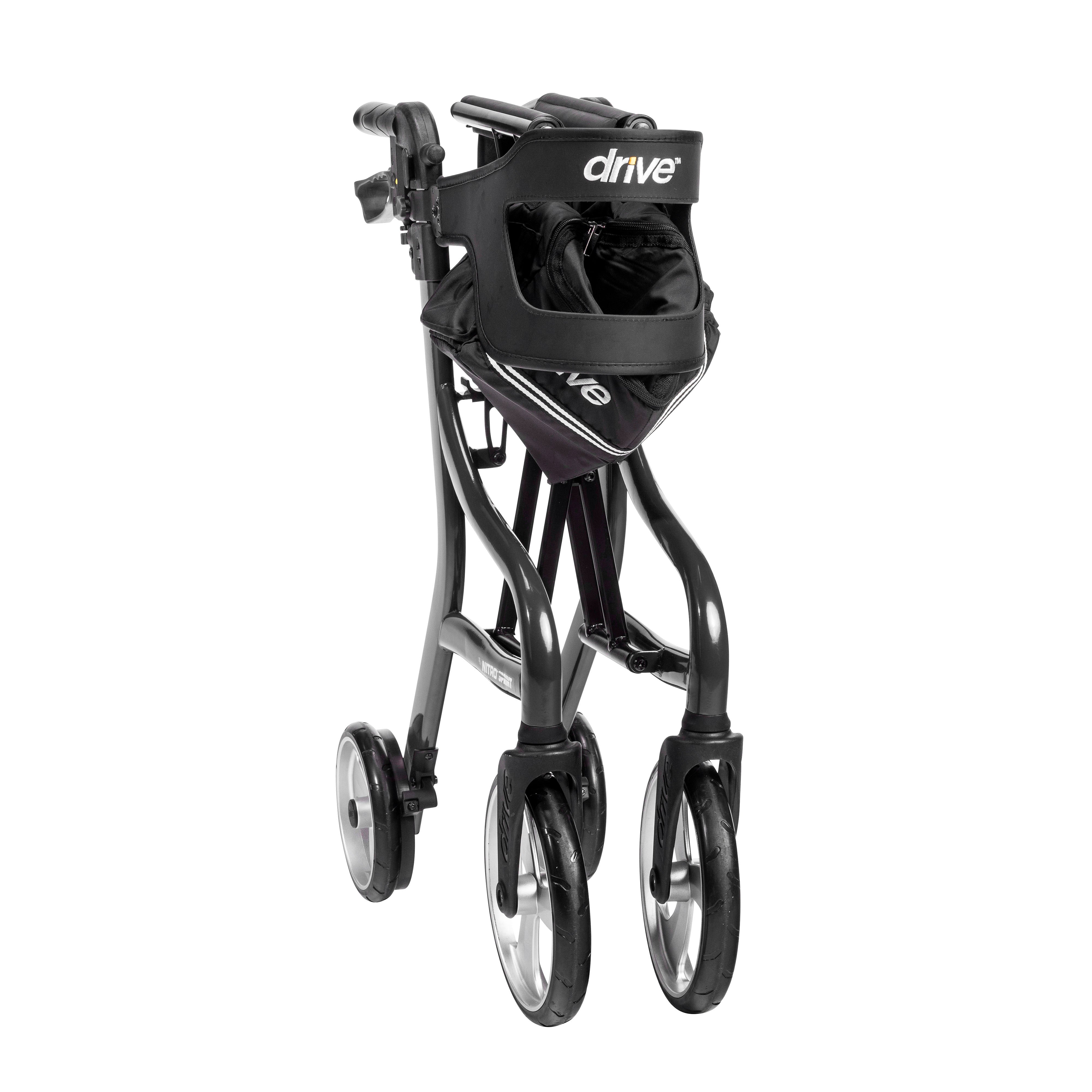 Drive Medical Nitro Sprint Rollator Rolling Walker, Tall