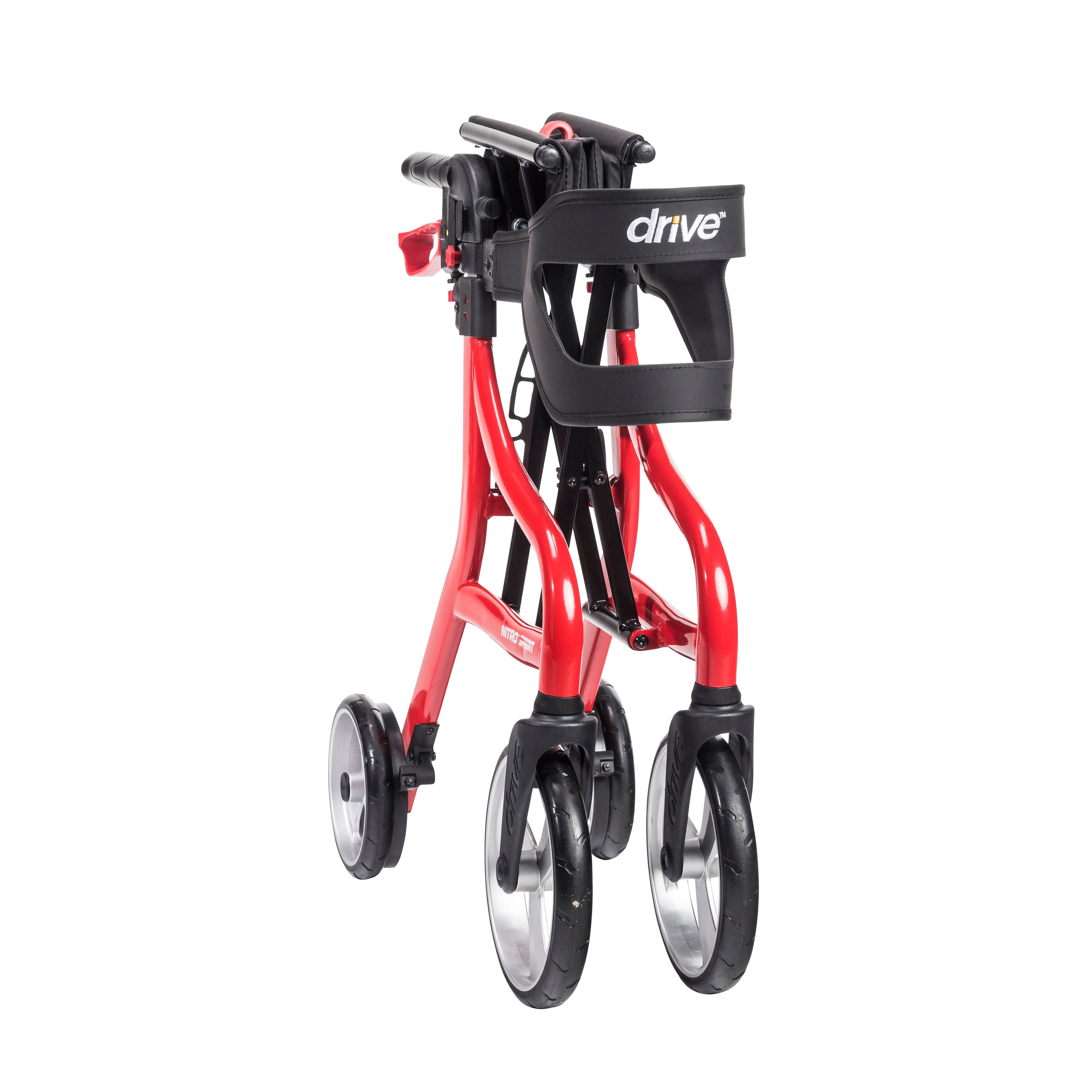 Drive Medical Nitro Sprint Rollator Rolling Walker, Hemi Height